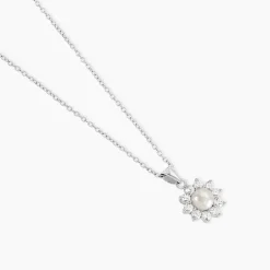 Collier Argent Blanc Cheri Perle De Culture Oxydes De Zirconium-Histoire d'Or Discount