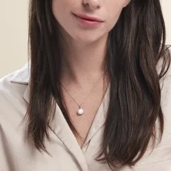 Collier Argent Blanc Cheri Perle De Culture Oxydes De Zirconium-Histoire d'Or Discount