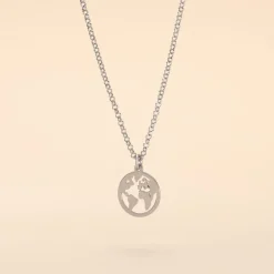 Histoire d'Or Collier Argent Blanc Colombina