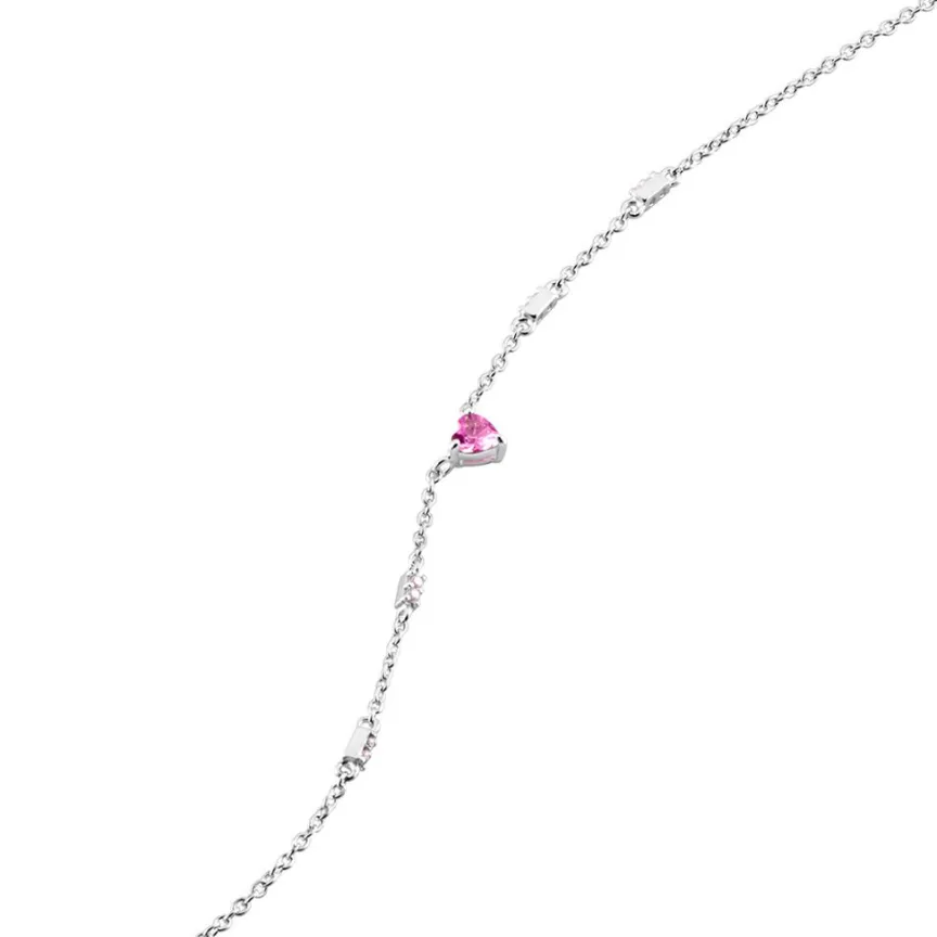 Collier Argent Blanc Declaration Oxyde De Zirconium-Histoire d'Or New