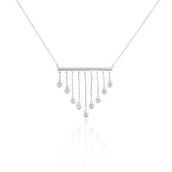 Histoire d'Or Collier Argent Blanc Edvard Oxydes De Zirconium