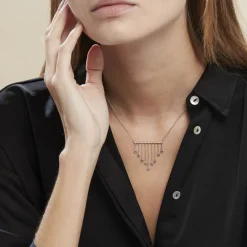 Histoire d'Or Collier Argent Blanc Edvard Oxydes De Zirconium