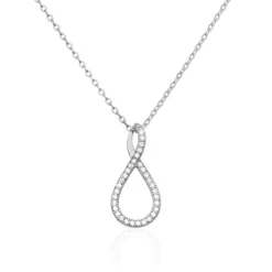 Histoire d'Or Collier Argent Blanc Eileen Oxyde De Zirconium