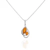 Collier Argent Blanc Hailey Ambre-Histoire d'Or Outlet