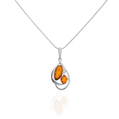 Collier Argent Blanc Hailey Ambre-Histoire d'Or Outlet