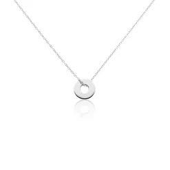 Histoire d'Or Collier Argent Blanc Isandro