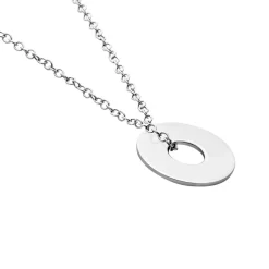 Histoire d'Or Collier Argent Blanc Isandro