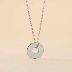 Histoire d'Or Collier Argent Blanc Isandro