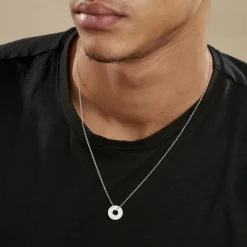 Histoire d'Or Collier Argent Blanc Isandro