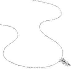 Histoire d'Or Collier Argent Blanc Jade Oxydes De Zirconium