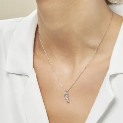 Histoire d'Or Collier Argent Blanc Jade Oxydes De Zirconium