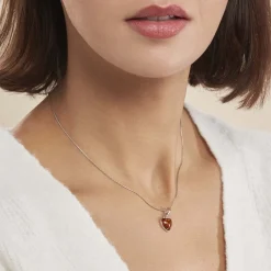 Histoire d'Or Collier Argent Blanc Karyl Ambre