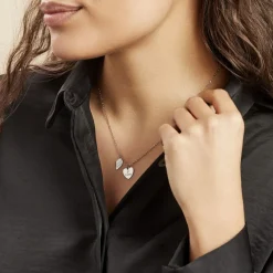 Histoire d'Or Collier Argent Blanc Laios