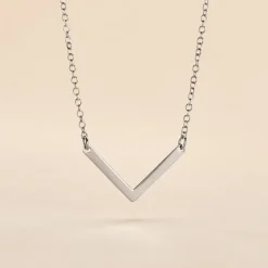 Collier Argent Blanc  Lakia-Histoire d'Or Clearance