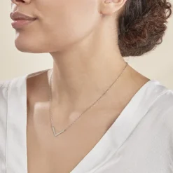 Collier Argent Blanc  Lakia-Histoire d'Or Clearance