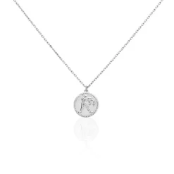 Histoire d'Or Collier Argent Blanc Lew