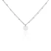 Histoire d'Or Collier Argent Blanc Mireio