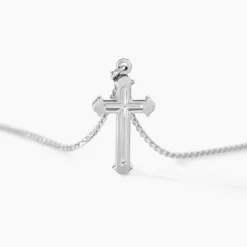 Histoire d'Or Collier Argent Blanc Nicolaos