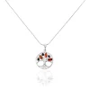 Histoire d'Or Collier Argent Blanc Odaya Ambre