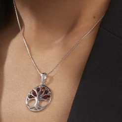 Histoire d'Or Collier Argent Blanc Odaya Ambre