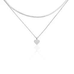 Histoire d'Or Collier Argent Blanc Sapphira