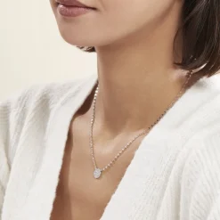 Histoire d'Or Collier Argent Blanc Turin Oxydes De Zirconium