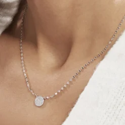 Histoire d'Or Collier Argent Blanc Turin Oxydes De Zirconium