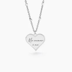 Collier Argent Blanc Valerien-Histoire d'Or