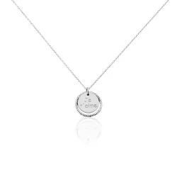 Histoire d'Or Collier Argent Blanc Vaodez