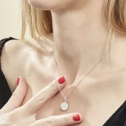 Collier Argent Eugenien Oxydes De Zirconium-Histoire d'Or