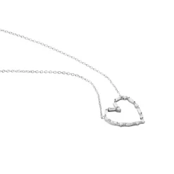 Histoire d'Or Collier Argent Gaucher Oxydes De Zirconium