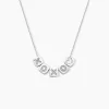 Collier Argent Hendrick Cubes Oxydes De Zirconium-Histoire d'Or Best