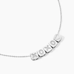 Collier Argent Hendrick Cubes Oxydes De Zirconium-Histoire d'Or Best