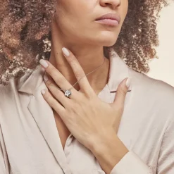 Histoire d'Or Collier Argent Mechtelt Oxydes De Zirconium