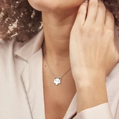 Histoire d'Or Collier Argent Mechtelt Oxydes De Zirconium