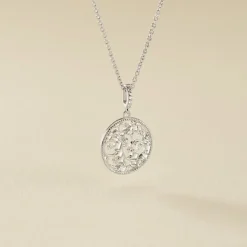 Histoire d'Or Collier Argent Plantain Oxydes De Zirconium