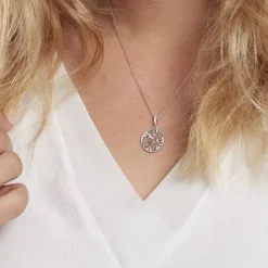 Histoire d'Or Collier Argent Plantain Oxydes De Zirconium