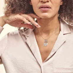 Histoire d'Or Collier Argent Polygale