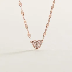 Histoire d'Or Collier Argent Rose Varinia Oxydes De Zirconium