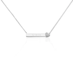 Collier Argent Rosule Oxydes De Zirconium-Histoire d'Or Best