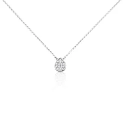Histoire d'Or Collier Argent Tricoria Oxydes De Zirconium