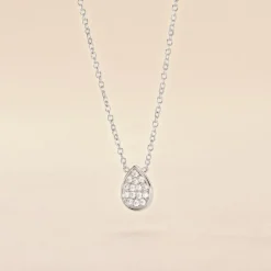 Histoire d'Or Collier Argent Tricoria Oxydes De Zirconium