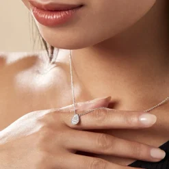 Histoire d'Or Collier Argent Tricoria Oxydes De Zirconium