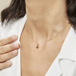 Histoire d'Or Collier Aricia Coeur Or Jaune