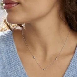 Histoire d'Or Collier Astria Argent Blanc