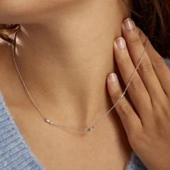 Histoire d'Or Collier Astria Argent Blanc