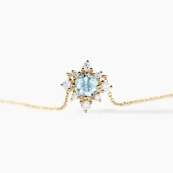 Collier Astrithr Or Jaune Topaze Oxyde De Zirconium-Histoire d'Or Online