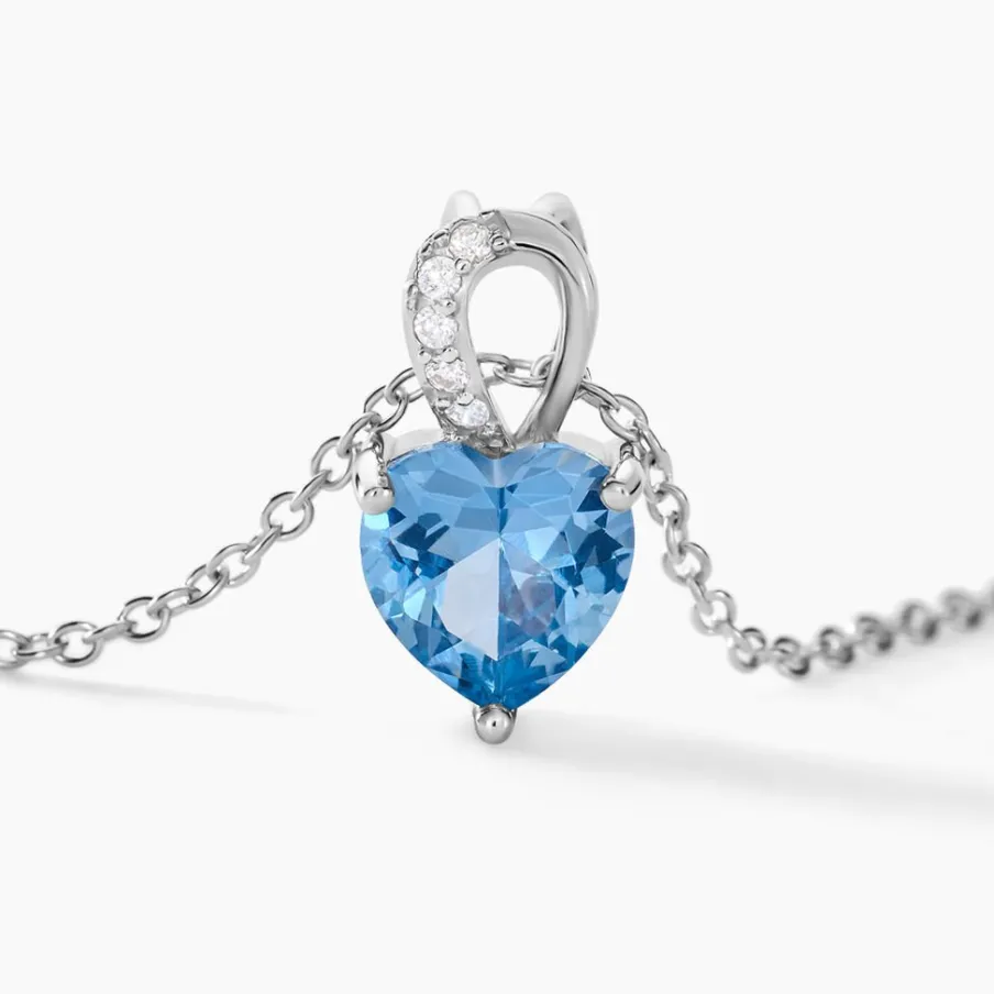 Histoire d'Or Collier Atieno Argent Blanc Oxyde De Zirconium