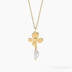 Histoire d'Or Collier Audley Or Jaune Perle De Culture