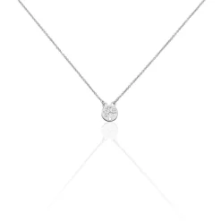 Histoire d'Or Collier Audrey-rose Argent Blanc
